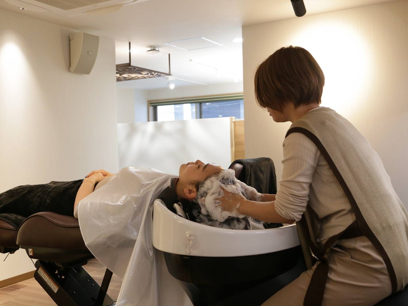 シャンプーブース写真